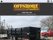 Tablet Screenshot of offshoretrailers.com